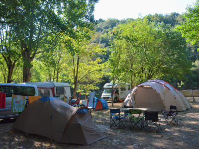 Les emplacements du camping