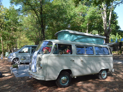 Les emplacements du camping