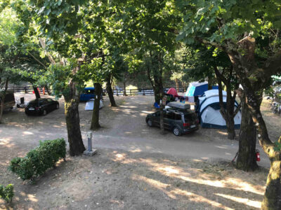 Les emplacements du camping
