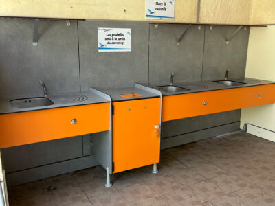 Bloc sanitaire du camping