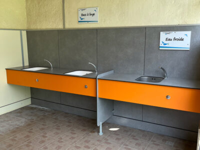 Bloc sanitaire du camping
